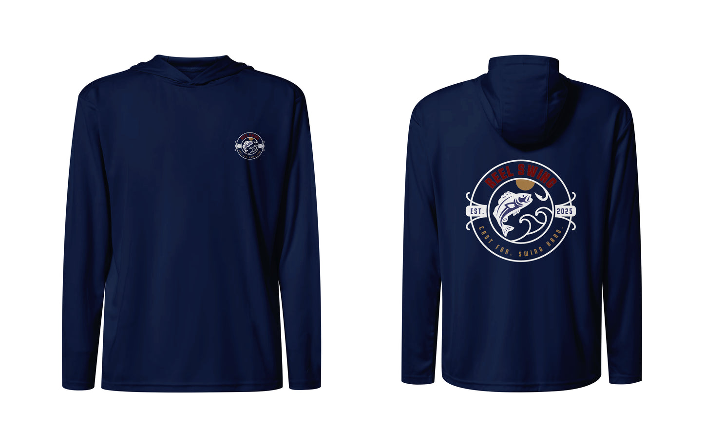 Pullover Fishing Hoodie - Navy